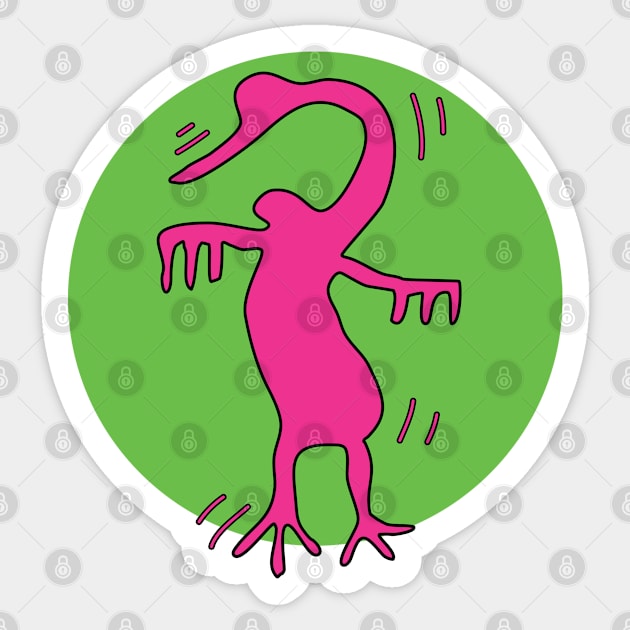 petroglyph fuchsia pink pet Sticker by Ricogfx